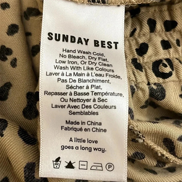 Aritzia | Sunday Best cheetah/leopard short strapless romper Women’s size S - Picture 8 of 10